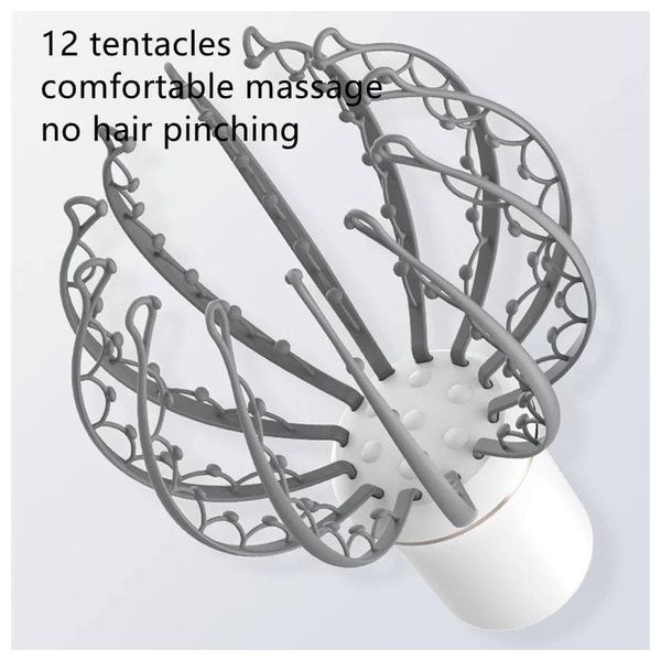 اداة تدليك فروة الرأس - ابيض 