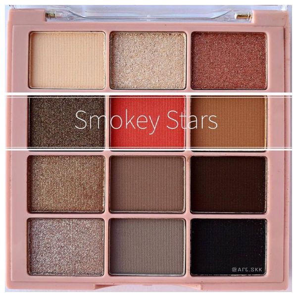  Juicy Beauty Smokey Stars Eyeshadow Palette, Multicolor 
