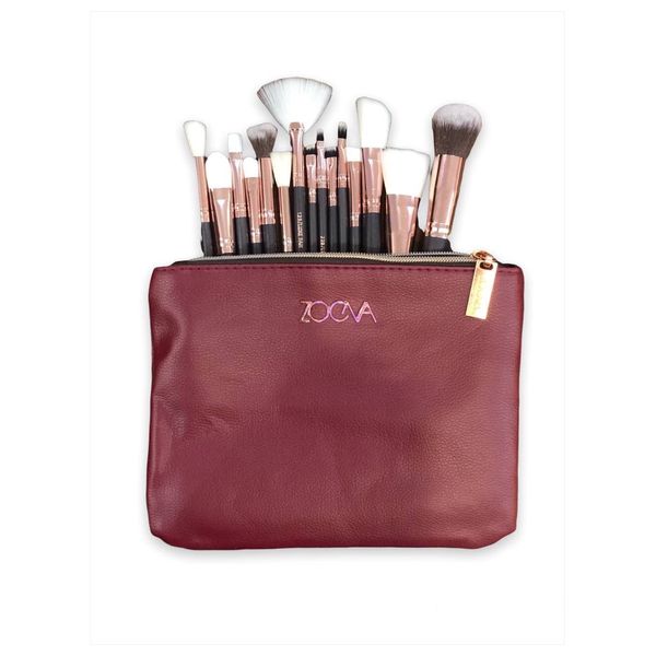  Makeup Brush Set with Bag - 15 Pieces 