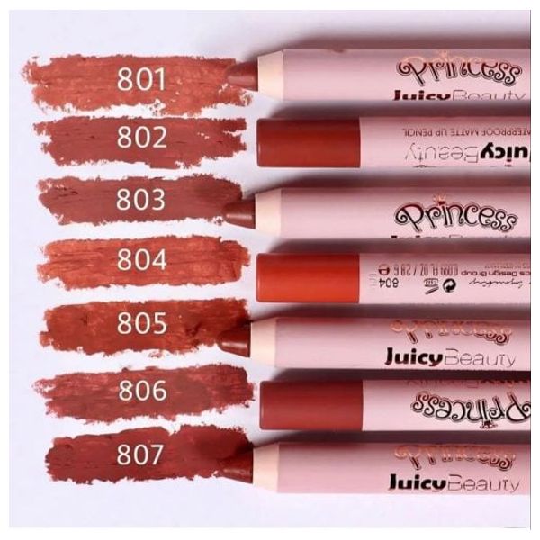  Juicy Beauty Princess Matte Lip Pencil, 801 - Brown 