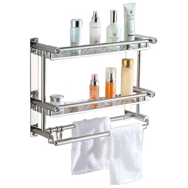 رف حمام متعدد الاستخدام - ستانلس ستيل 