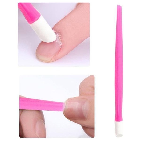  File, Cuticle Remover Tool, Sponge, Polishing Tool, and Cleaning Tool Nail Care Set 