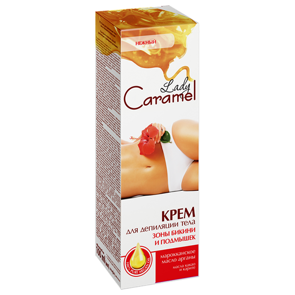  Lady Caramel Bikini Zone & Armpits Depilation Cream - 100ml 