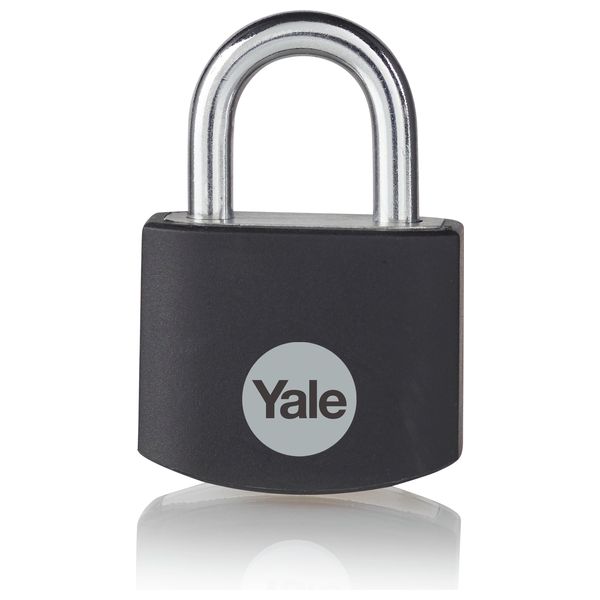  Yale ye3b/38/119/1/te - Hardened Aluminum Padlock - Gray 