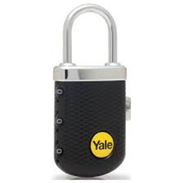  Yale YP3/31/123/1 - Combination Padlock - Black 