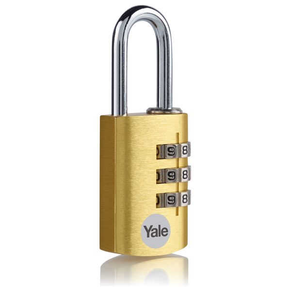  Yale ye3cb/38/131/1/go - Combination Padlock - Gold 