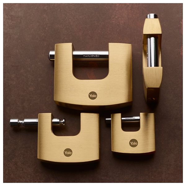  Yale Y114B - Hardened Brass Padlock - Gold 