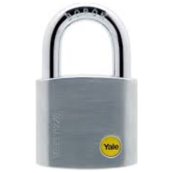  Yale y120/50/127/1 - Hardened Brass Padlock - Silver 