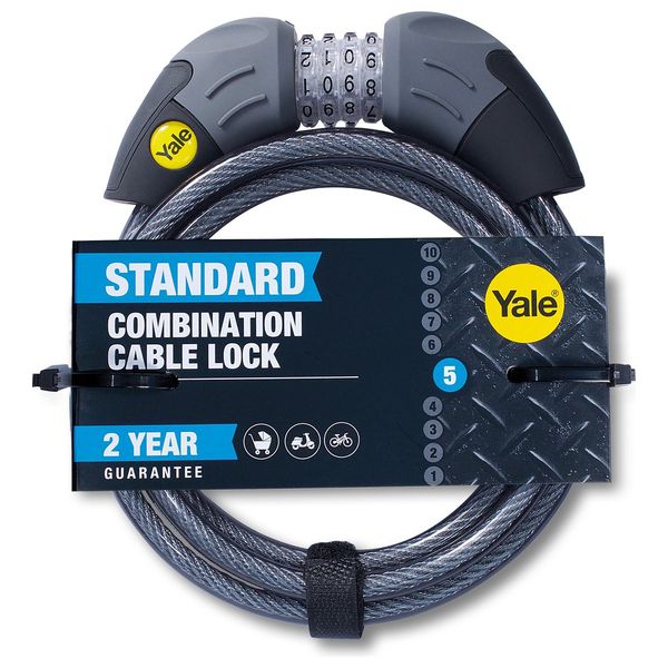  Yale YCC1/10/185/1 - Standard Combination Cable Lock - 180cm 