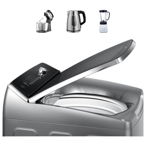  غسالة هاير فتحة علوية - 14 كغم - 800 دورة بالدقيقة - HWM140-1678 - سلفر 