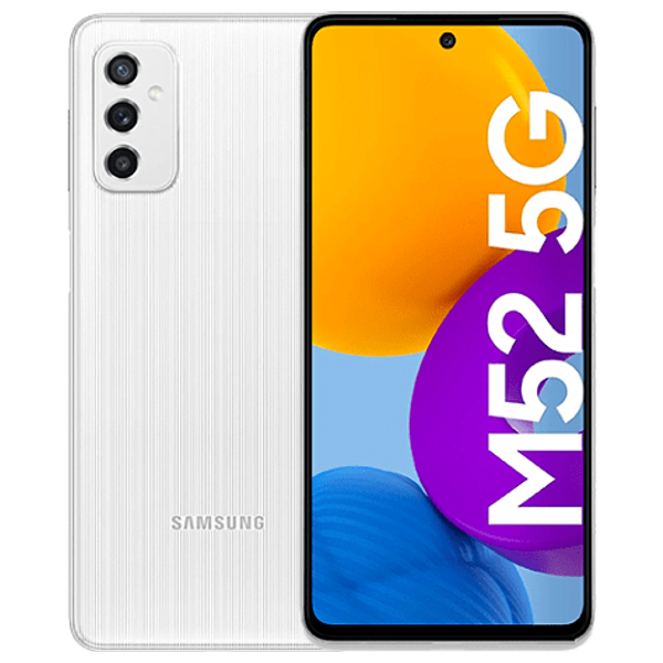  سامسونج كلاكسي M52 - دبل سيم - كيكابايت 128 - ابيض 