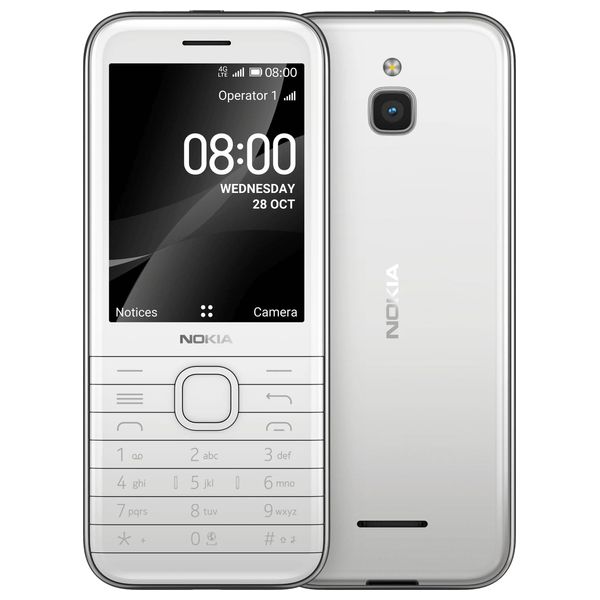 نوكيا nokia80004G - دبل سيم - 4كيكابايت - ابيض 