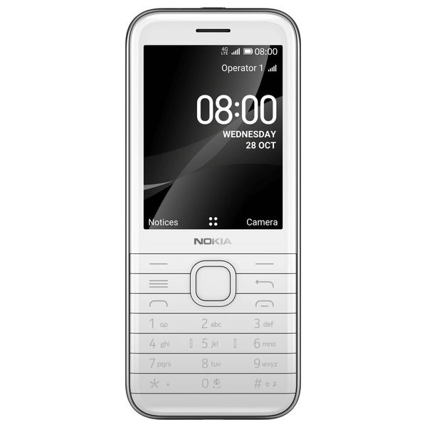  نوكيا nokia80004G - دبل سيم - 4كيكابايت - ابيض 