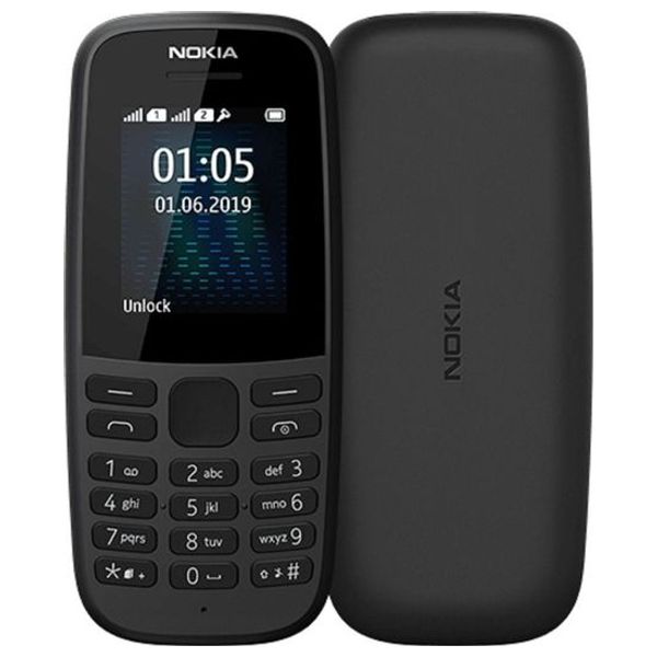  نوكيا  105 - دبل سيم - اسود 