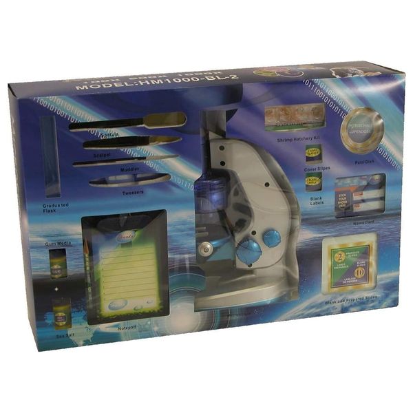  EDMBG Amazing Microscope Deluxe Biology Science Set, 32 piece 