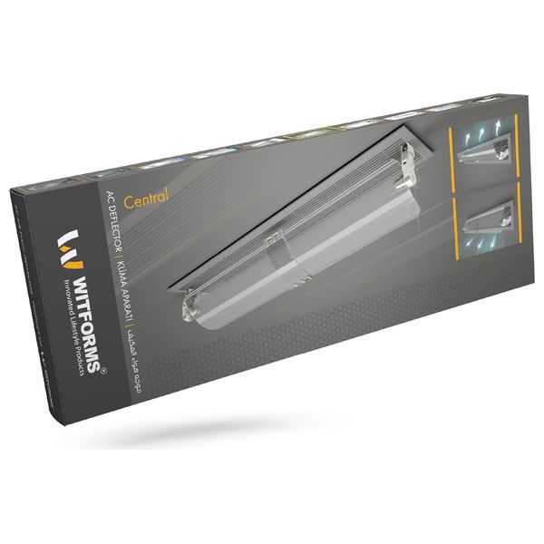  عاكس هواء مكيف التبريد بلاستيك سنترال ويتفورمز - 4981 - شفاف 