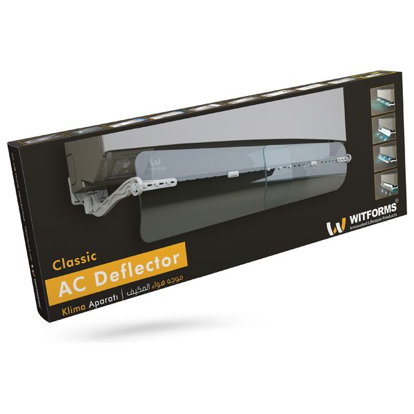  عاكس هواء مكيف التبريد بلاستيك كلاسيك ويتفورمز - 4943 - شفاف 