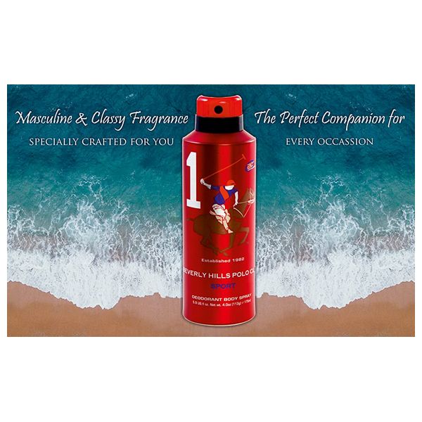وان من بيفرلي هيلز بولو كلب للرجال - بخاخ مضاد للتعرق, 175 مل