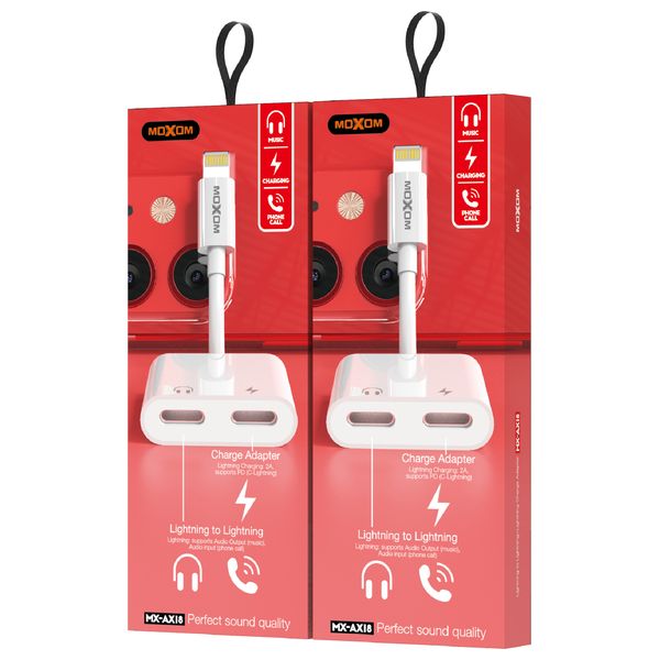  Moxom MX-AX18 - Adapter iPhone To iPhone - White 