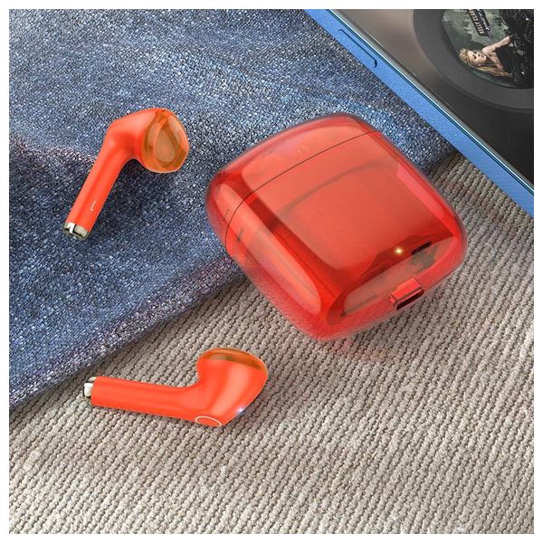 HOCO Ew15-Red - Bluetooth Headphone In Ear - Red