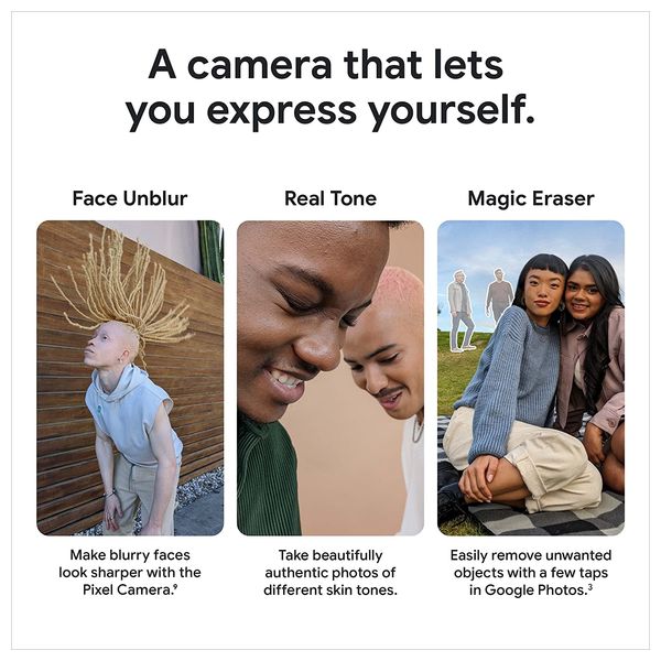  جوجل Pixel 6a - سيم - 128/6 كيكابايت - ابيض 