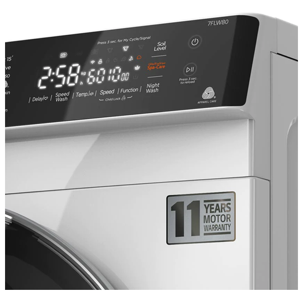 Alhafidh 7FLW80 - 7Kg - 1400RPM - Front Loading Washing Machine - White