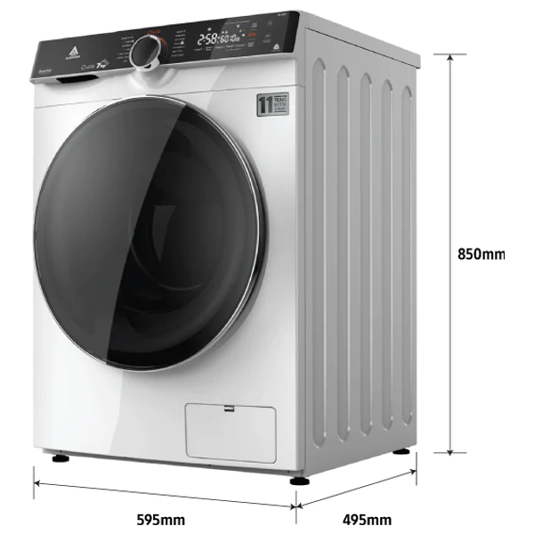 Alhafidh 7FLW80 - 7Kg - 1400RPM - Front Loading Washing Machine - White