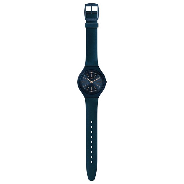 Swatch Watch SVUN109 For Unisex - Analog Display, Silicone Band - Blue 