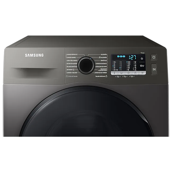 غسالة ومجففة سامسونج فتحة امامية - 11 كغم - 1400 دورة بالدقيقة - WD11TA046BX - رصاصي