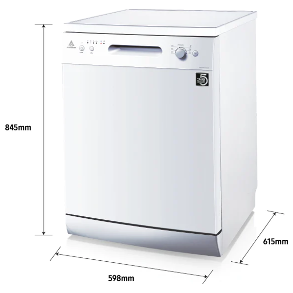 Alhafidh DWHA-FS1211WW - 12 Sets - Dishwasher - White