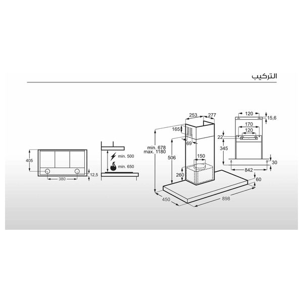 Electrolux LFT319X - 90cm - Cooker Hood - Stainless Steel