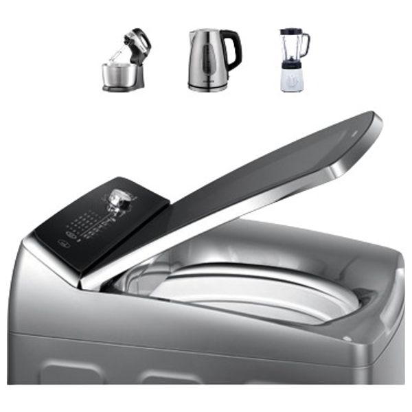  غسالة هاير فتحة علوية - 14 كغم - 800 دورة بالدقيقة - HWM140-1678 - سلفر 