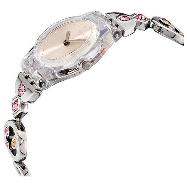  Swatch Watch LK381G For Women - Analog Display, Stainless Steel Band - Silver 