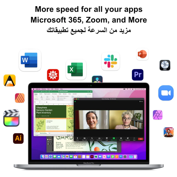 لابتوب ابل MacBook Pro 16.2" - M1Max 10-Core - رصاصي