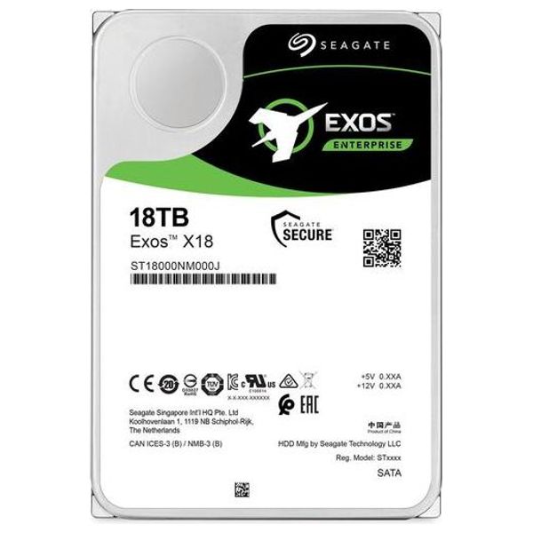 HDD هارد داخلي سيكات Exos X18 3.5" - ستيل - 18تيرابايت