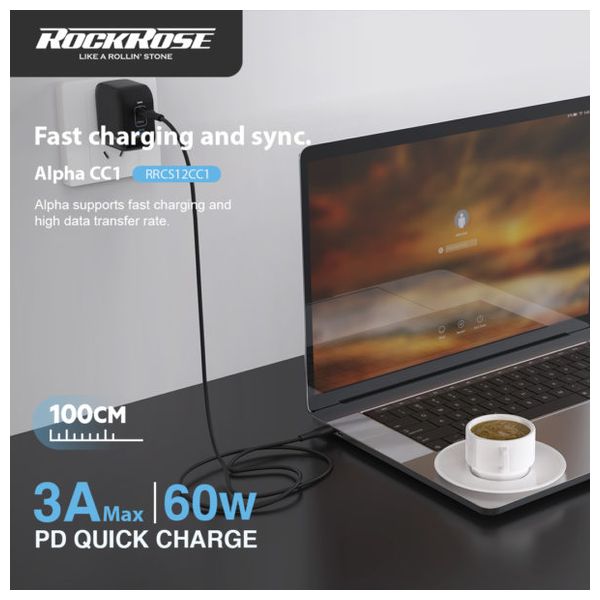 كيبل روك روز يو اس بي-سي الى يو اس بي-سي - RRCS12CC1 - 1 متر