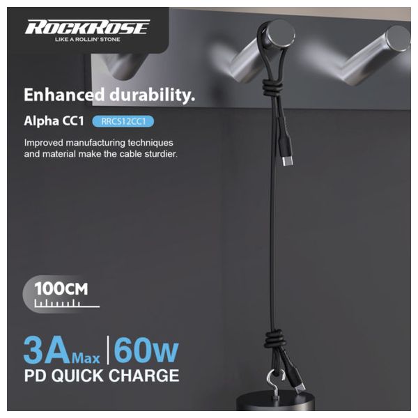 كيبل روك روز يو اس بي-سي الى يو اس بي-سي - RRCS12CC1 - 1 متر