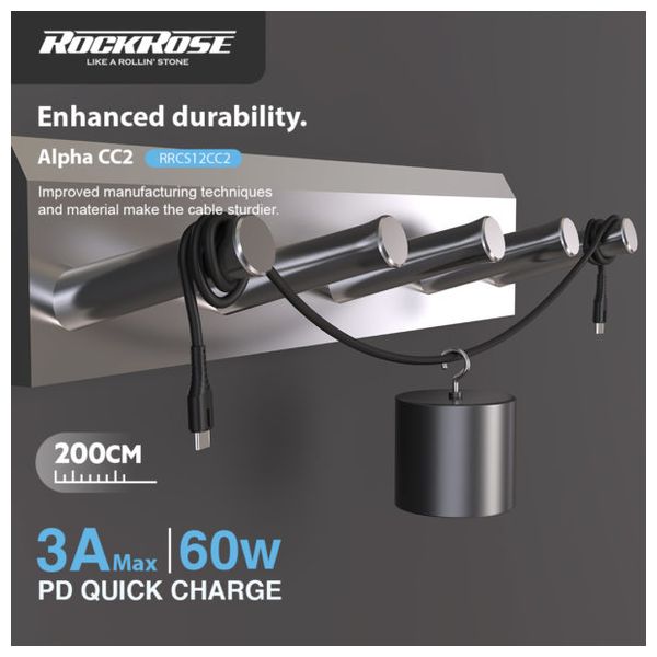 كيبل روك روز يو اس بي-سي الى يو اس بي-سي - RRCS12CC2 - 2 متر