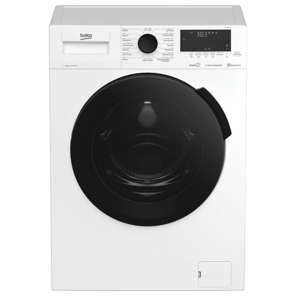 غسالة بيكو فتحة امامية - 12كغم - 1400 دورة بالدقيقة - WTE12726W