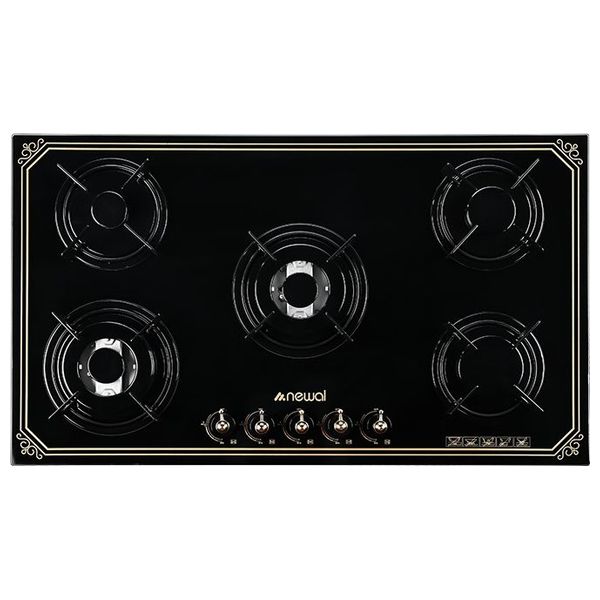 طباخ داخلي غازي نوال - HOB-988-02 - اسود - 5 مشاعل